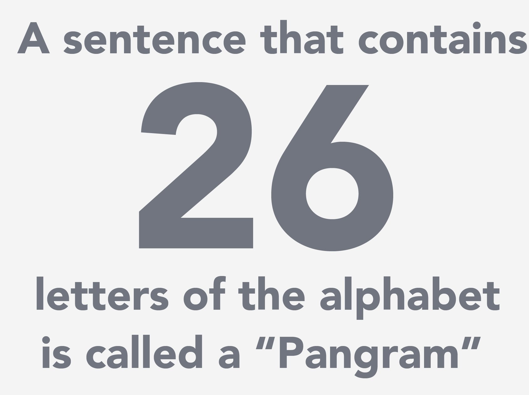 Pangram